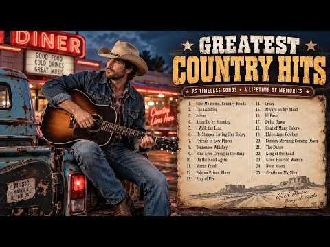 Greatest Country Hits 🤠 25 Timeless Country Songs of All Time | Classic Country Music