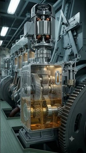 Main Engine Turning Gear. #Engineering, #EngineRoom, #ShipMaintenance, #MechanicalEngineering