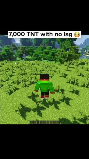 Minecraft TNT Explosion with NO LAG #Shorts