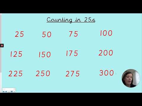 Edinburgh class Maths - counting in 25s - 5.5.20