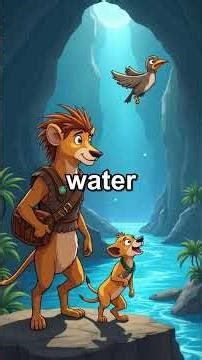 Baboon's Roar Uncovers Secret River – Kingdom's Thirst Ends! #Shorts