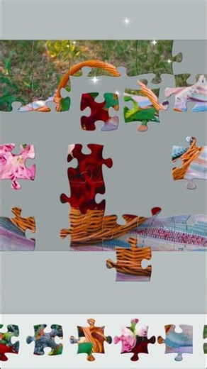 🌹 Beautiful Rose Basket Jigsaw Puzzle Challenge | Can You Complete This Relaxing Puzzle? 🧩 #Shorts