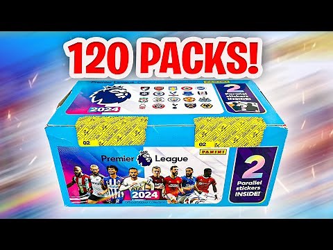 Opening *120 PACKS* of Panini PREMIER LEAGUE 2024 Stickers! (600 Stickers!)