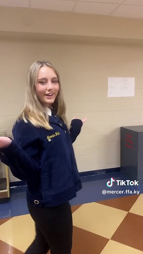 We’re FFA members… 💙💛💙💛 #ffa #mercer #agkid #farm #ffamembers #ffa2024 #agriculture #ffaofficialdress #kentuckyffa