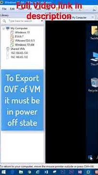 How to Export\\Import VM in OVF format #shorts