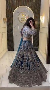 7.7K views · 55 reactions | Blue With Embroidery Golden 糧瑱 Bridel...