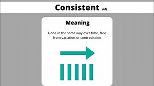 Consistent Meaning || Example in a sentence || Vocabulary Cards