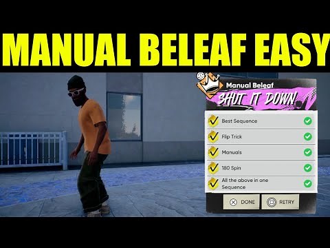 Skate 4 - manual beleaf goals guide | manual 2/2 | all of the above in one sequence