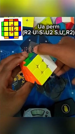 fastest Ua perm ever⚡🔥#thecubingzone #pll
