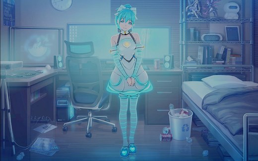 「资讯100秒」满足宅男一切幻想 全息智能二次元妹子领回家—Gatebox