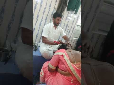 Beautiful Lady headshave | Tirupati | Head Shave | Full headshave video