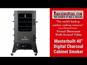 Masterbuilt 40-inch Digital Charcoal Smoker Review - Part 1 - The AmazingRibs.com Virtual Showroom
