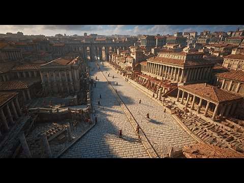 Ultra-detailed Rome Reconstruction - Fly over Rome City - Unreal 5 - 4k
