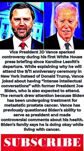 JD Vance MOCKS Joe Biden’s Health During First Briefing After Leavitt’s Exit!
