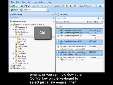 Deleting Email in Outlook
