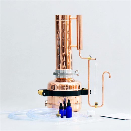Electric Essential Oil Distiller 1,9gal/7 - Copper Essential Oil Steam Distillation Equipment - Premium Kit - Etsy