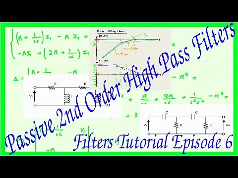 Filters Tutorial Episode 6: 2nd Order Passive High Pass Filters