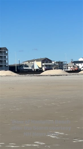 Check out Hampton Beach after the storm. View the beach to the Blvd to the ocean. Watch to the end for amazing ocean views. Turn up the sound to hear the waves. Original Audio #fblifestyle | NH News Now