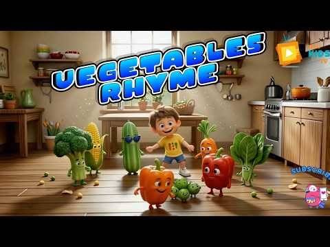 Vegetables Rhyme | Nursery Rhymes & Kids Songs | #mellykidstv #vegetablerhyme