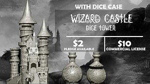 Wizard Castle - Witchcraft Fantasy Dice Tower STL File