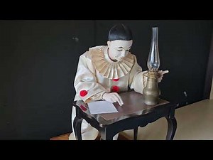 "Pierrot Ecrivain" Musical Automaton made by Christian Bailly - 01771SK