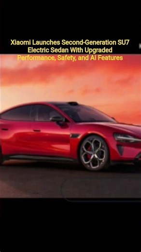 Xiaomi Launches Second-Generation SU7 Electric Sedan #motorcarindia #xiaomisu7 #china #xiaomi