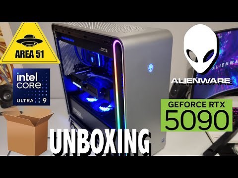 UNBOXING PC RTX 5090 & Ultra 9 285K ALIENWARE AREA 51 2025 + Benchmark