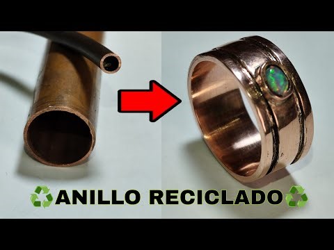 How to make a ring with recycled copper ♻️ | How to make a ring with recycled copper | Copper rin...
