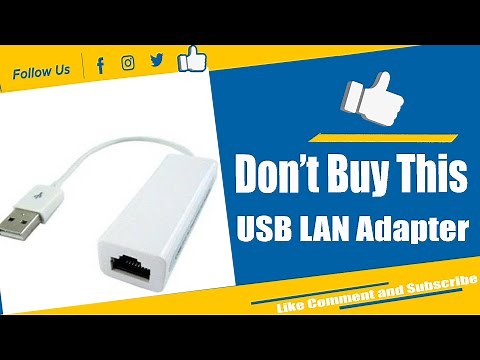 USB USB 2.0 Ethernet Adapter Driver Install Windows 7/8/10 - USB Lan Card Setup