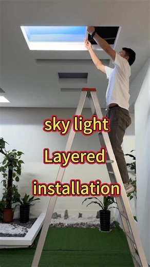 Auria Lighting on Instagram: "Everyone asked me to shoot the installation video, today I finished, please come in and watch!#skylight #lightingfactory"