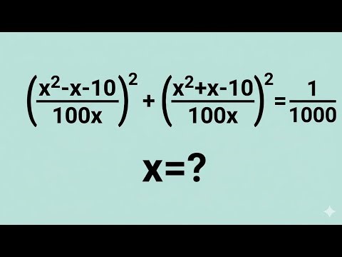 A Nice Problem For Competitive Exams l Math Olympiad