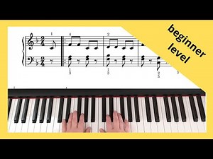BINGO (B-I-N-G-O) Nursery Rhyme and easy piece for piano.