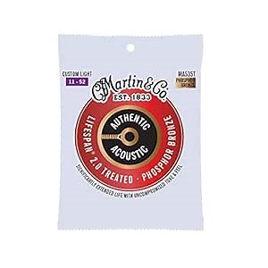 Martin Authentic Acoustic Guitar Strings - Lifespan 2.0 Treated