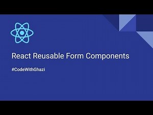 React Reusable Form Component #1 - Input Field Component