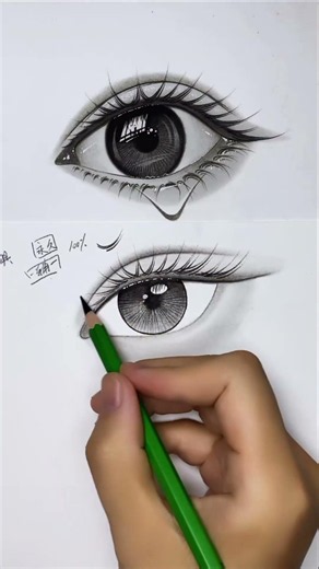 Eyelashes drawing tutorial for beginners