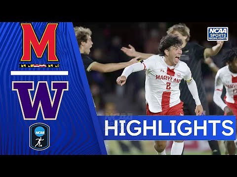 Maryland vs Washington | NCAA College Soccer Highlights | October 31, 2025