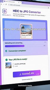 Tool Stack How To Convert HEIC TO JPG For Free