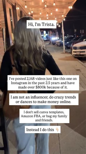 Trista Blomdahl | Make Money Online Mama on Instagram: "Comment “HOW” and I’ll send you the free beginners training that shows you how to make money online without becoming an influencer. If you’ve ever thought: “I don’t want to live on camera.” “I don’t want my entire life online.” “I don’t want to chase friends and family.” Then this is for you. I create simple content and plug people into a system I built once - and that system does the explaining and selling for me. No daily vlogging. No goi