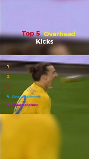 Top 5 Overhead Kicks in Football History! ⚽🔥