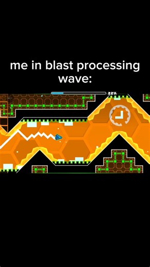me in blast processing wave : #geometrydash #gd #memes