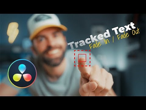How to FADE IN & FADE OUT Tracked Text in Davinci Resolve | Tutorial