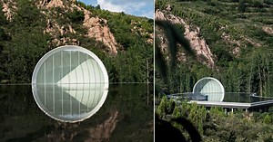SYN architects nestles hometown moon chapel into china's mountains