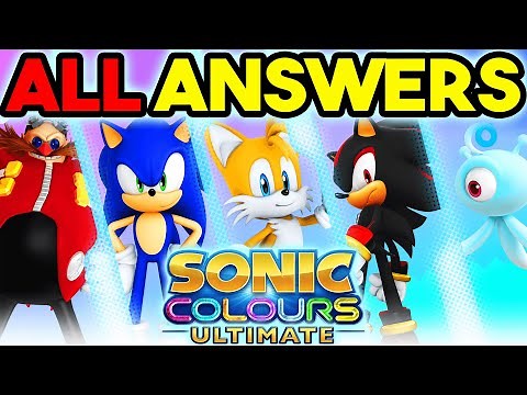 Sonic Twitter Takeover 5 - All Answers (Sonic, Tails, Shadow, Eggman, & Yacker The Wisp)