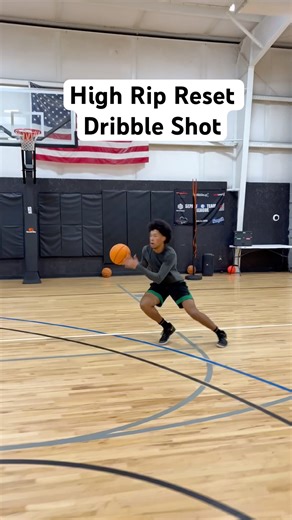 High Rip To Reset Dribble Shot #elite #train #hoops
