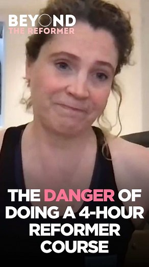“A 4-hour reformer course? 😳 But at what cost?” That’s what Julie Driver and I dug into in this week’s episode… and it really struck a nerve. Julie shares how she’s seeing more and more short reformer courses popping up, designed to get teachers ‘qualified’ fast. Reformer is becoming a money-making machine in the fitness world, but the depth, the nuance, the why behind the method is getting lost. In this clip, she talks honestly about why this trend frightens her, what we’re losing when we cut 