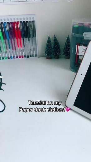 Paper Duck Clothes Tutorial