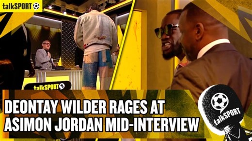 Deontay Wilder rages at Simon Jordan and storms off mid-interview