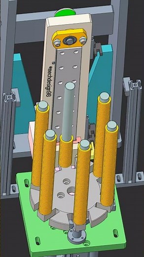 Feeder with Indexing Table #automation #machine #mechanism