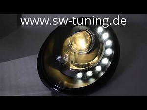SWLight headlights suitable for New Beetle 9C black SW-Tuning