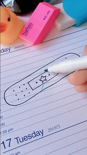 Quick & Cute Band-Aid Drawing Tutorial for Beginners🩹🩸